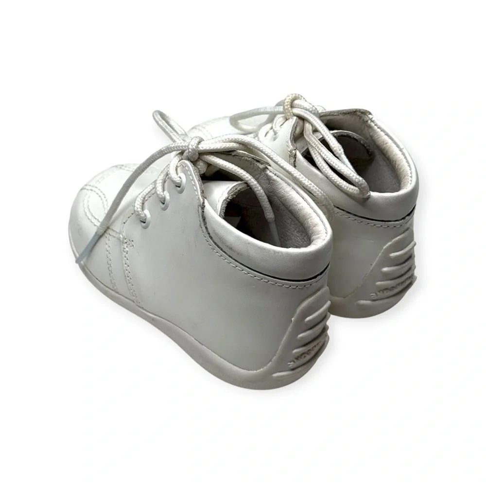 Andanenes ❤︎︎ A5049 Lace-Up Walking Shoe Bootie ❤︎︎White ❤︎︎ 7 Baby Boy Girl ❤︎︎